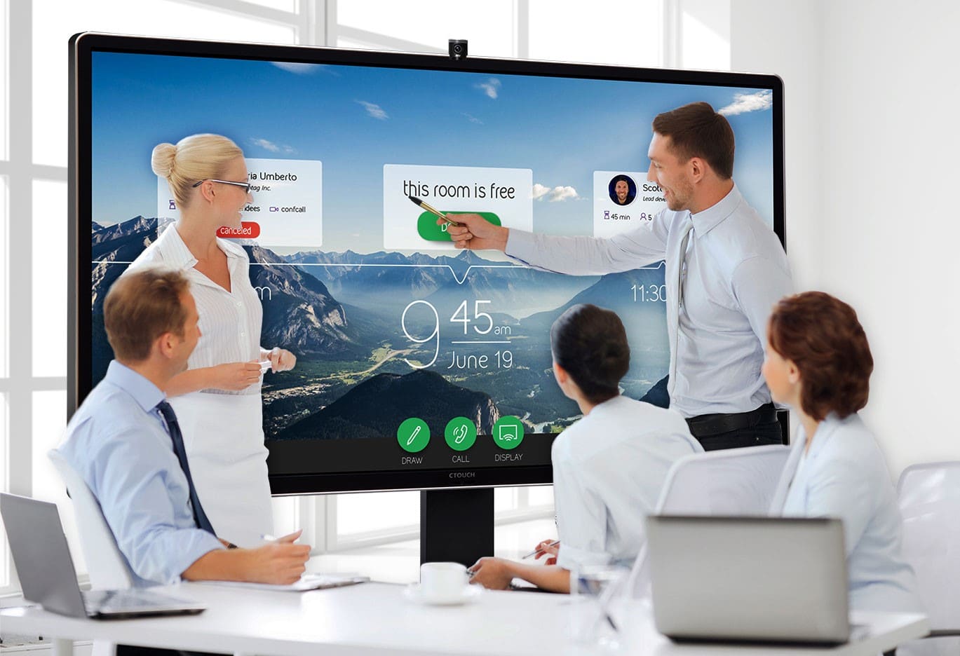 Choisir un écran interactif pour une salle de réunion high-tech